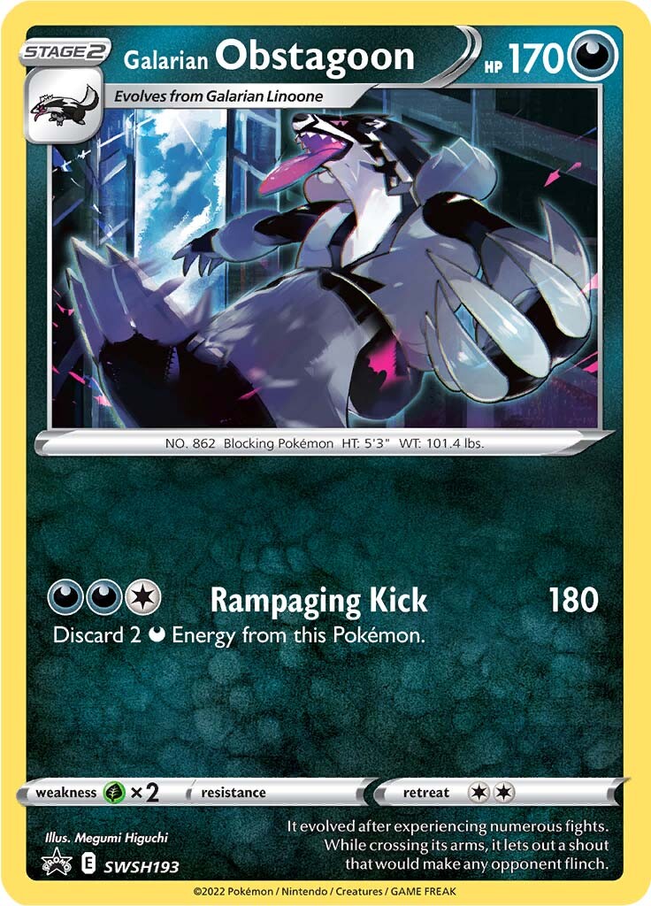 Galarian Obstagoon (SWSH193) [Sword & Shield: Black Star Promos] | Exor Games Dartmouth