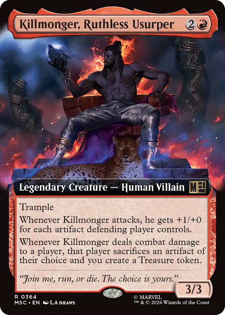 Killmonger, Ruthless Usurper (Extended Art) [Marvel Super Heroes Commander] | Exor Games Dartmouth