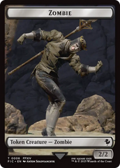 Moogle // Zombie Double-Sided Token [FINAL FANTASY Commander Tokens] | Exor Games Dartmouth