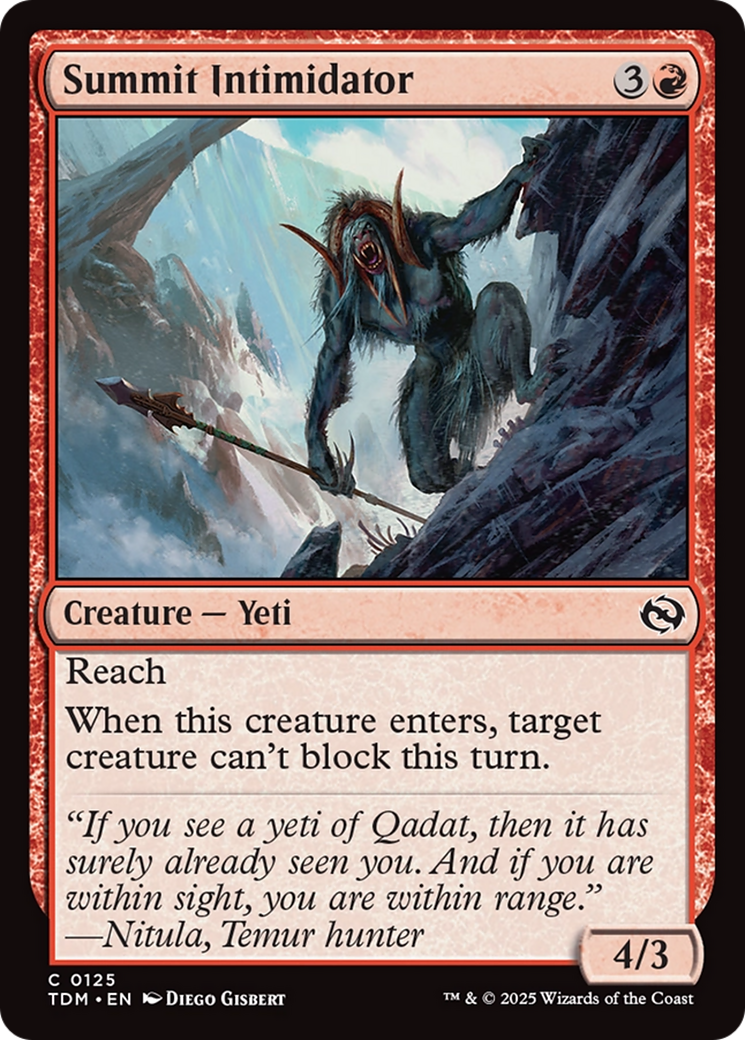 Summit Intimidator [Tarkir: Dragonstorm] | Exor Games Dartmouth