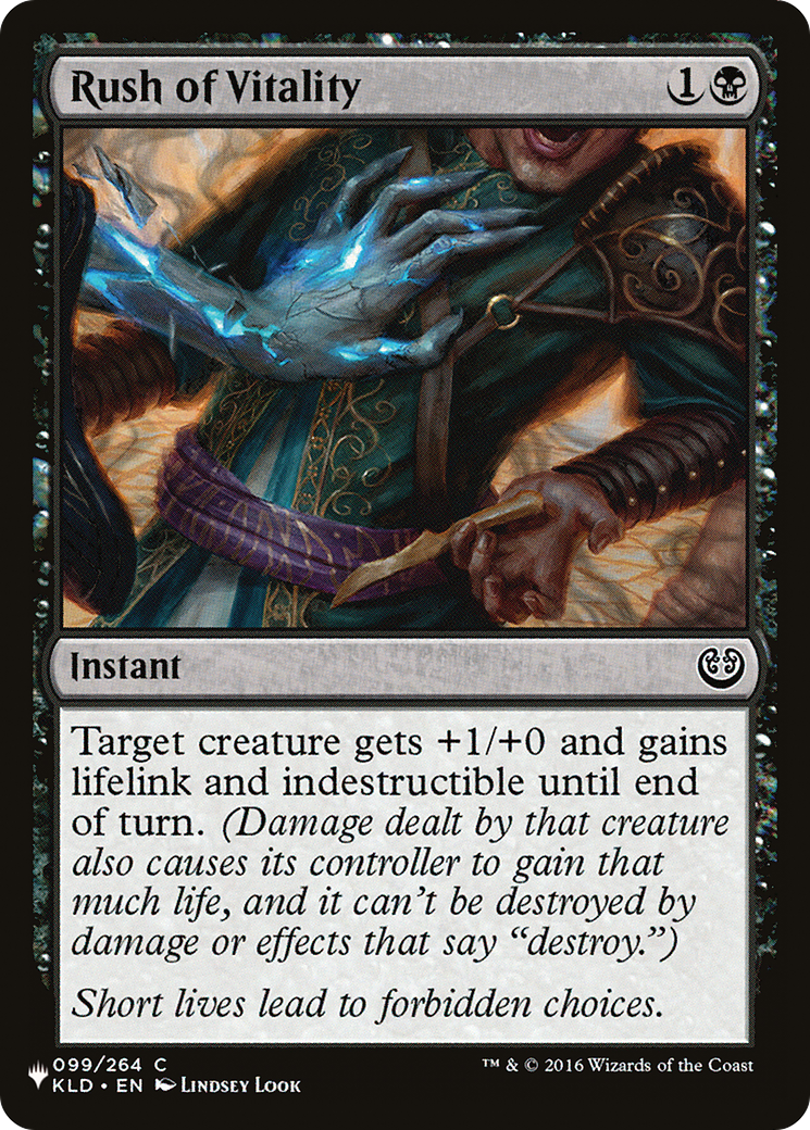 Rush of Vitality [The List] | Exor Games Dartmouth