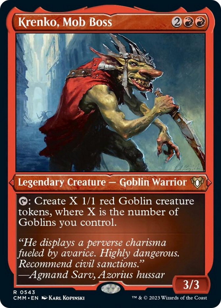 Krenko, Mob Boss (Foil Etched) [Commander Masters] | Exor Games Dartmouth