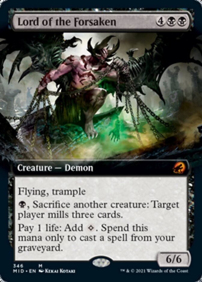 Lord of the Forsaken (Extended Art) [Innistrad: Midnight Hunt] | Exor Games Dartmouth