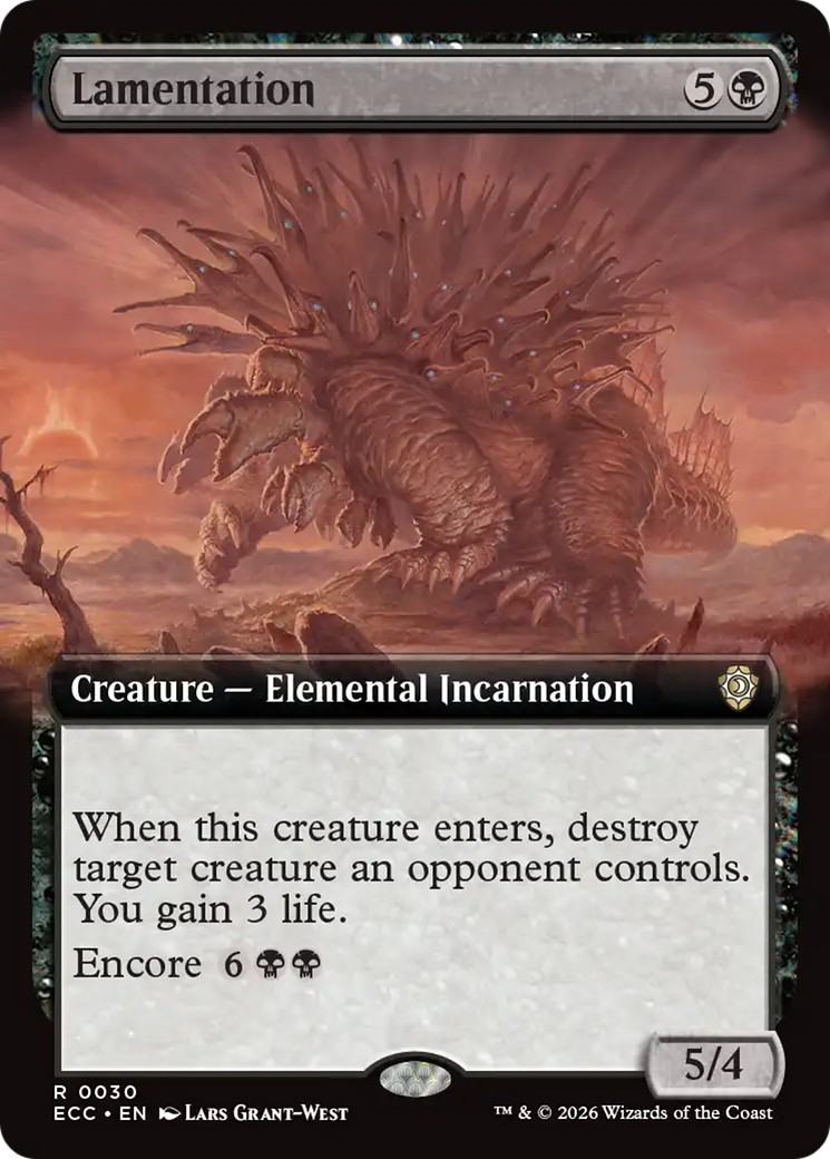 Lamentation (Extended Art) [Lorwyn Eclipsed Commander] | Exor Games Dartmouth