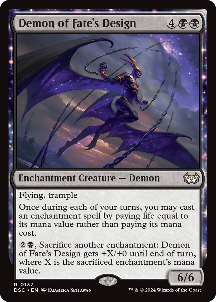 Demon of Fate's Design [Duskmourn: House of Horror Commander] | Exor Games Dartmouth