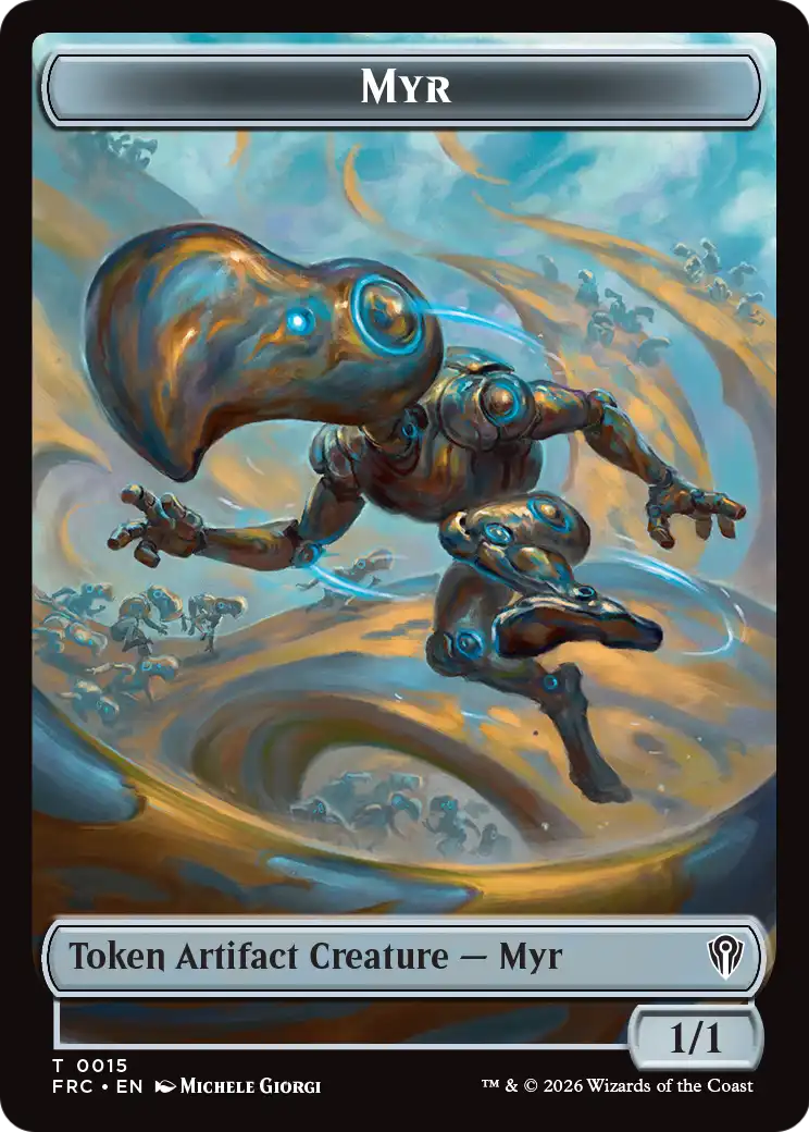 Gingerbrute // Myr Double-Sided Token [Reality Fracture Commander Tokens] | Exor Games Dartmouth