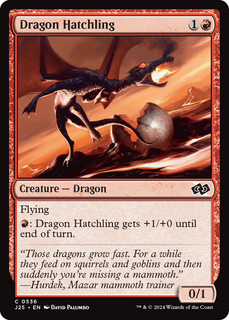 Dragon Hatchling [Foundations Jumpstart] | Exor Games Dartmouth