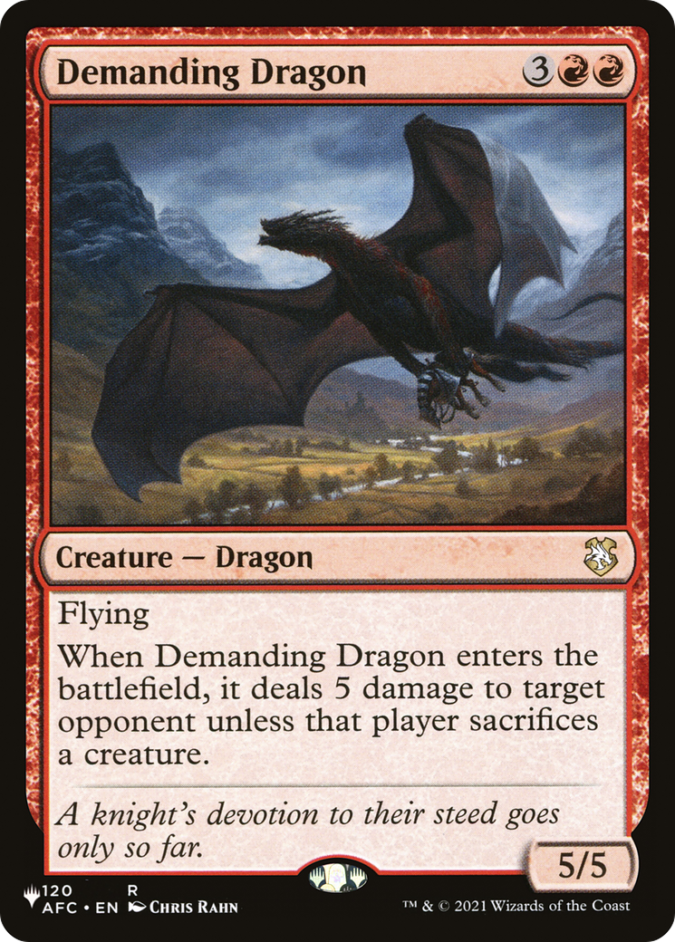 Demanding Dragon [The List] | Exor Games Dartmouth