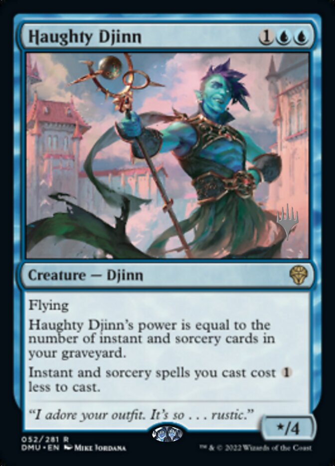 Haughty Djinn (Promo Pack) [Dominaria United Promos] | Exor Games Dartmouth