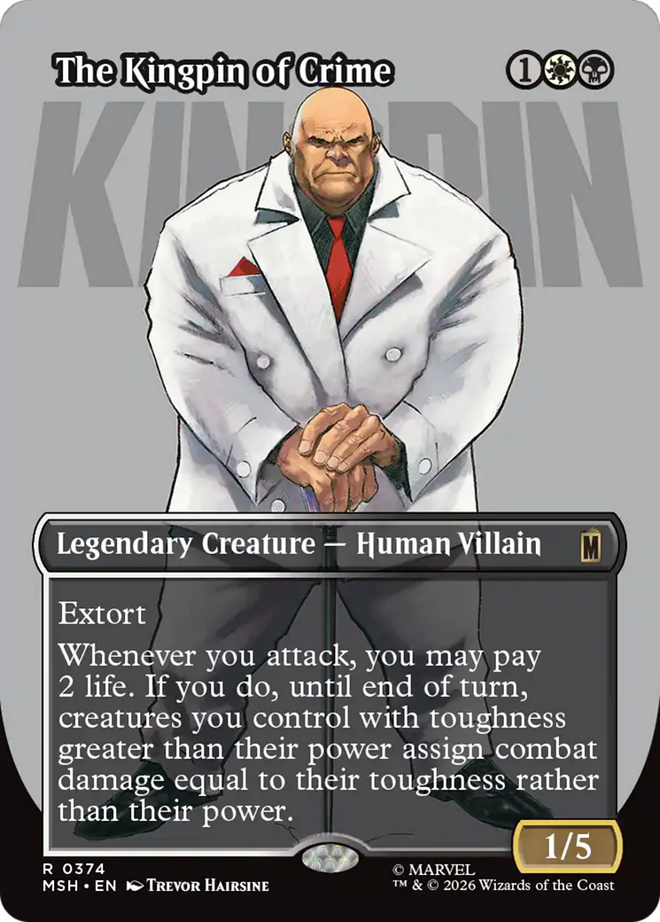 The Kingpin of Crime (Borderless) (0374) [Marvel Super Heroes] | Exor Games Dartmouth