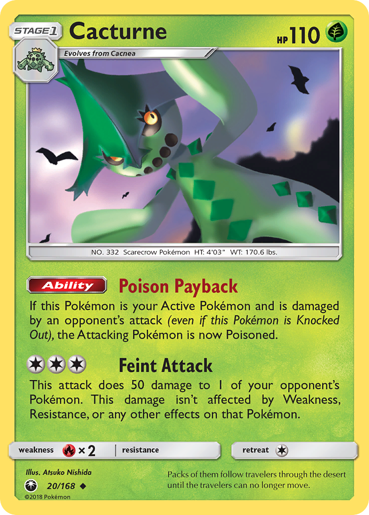 Cacturne (20/168) [Sun & Moon: Celestial Storm] | Exor Games Dartmouth