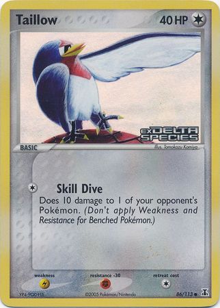 Taillow (86/113) (Stamped) [EX: Delta Species] | Exor Games Dartmouth