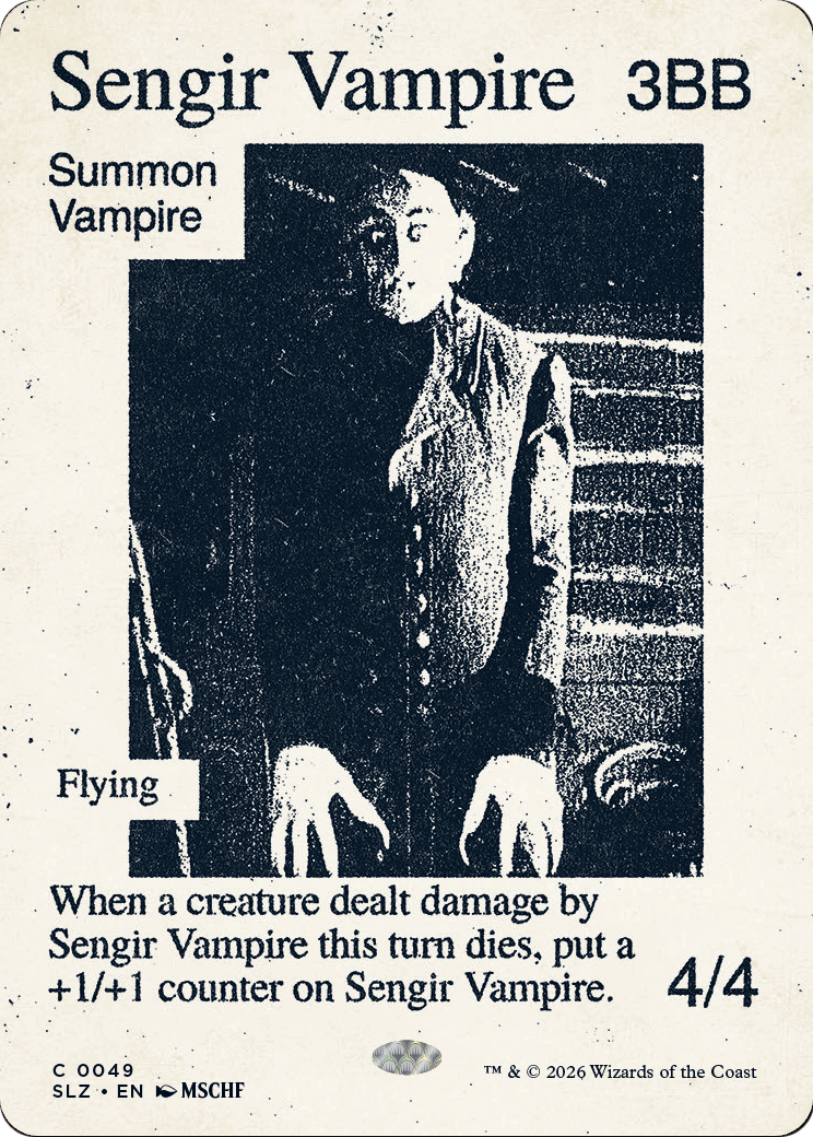 Sengir Vampire (0049) [Secret Lair x MSCHF: The Zeta Set] | Exor Games Dartmouth