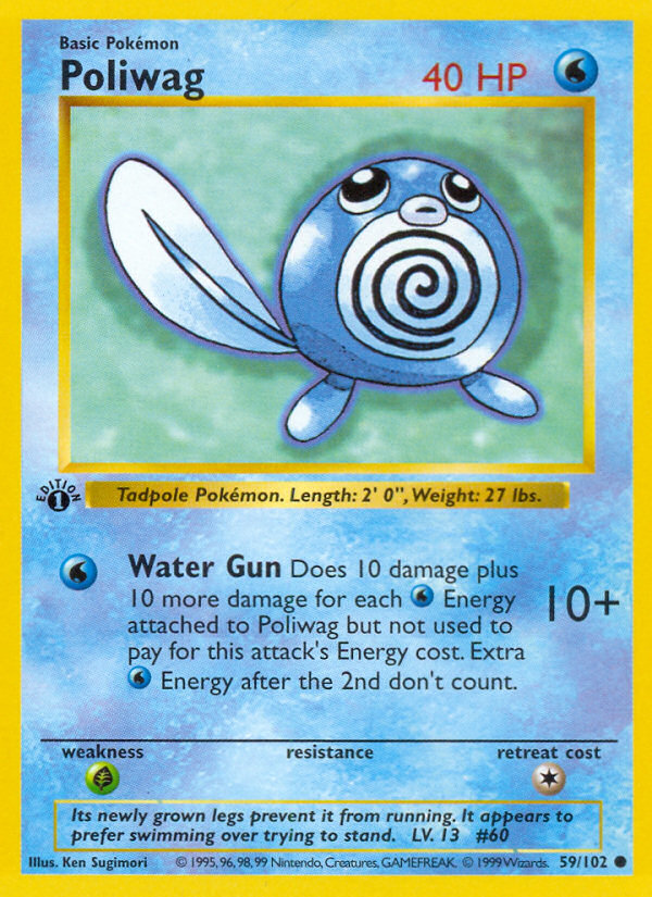 Poliwag (59/102) (Shadowless) [Base Set 1st Edition] | Exor Games Dartmouth