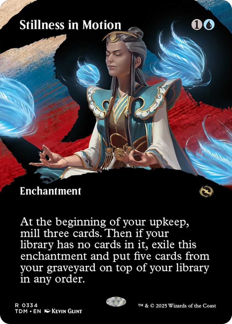 Stillness in Motion (Borderless) [Tarkir: Dragonstorm] | Exor Games Dartmouth