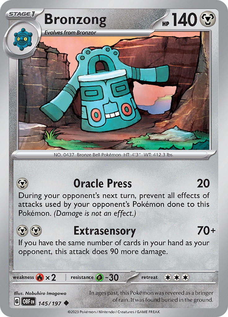 Bronzong (145/197) [Scarlet & Violet: Obsidian Flames] | Exor Games Dartmouth