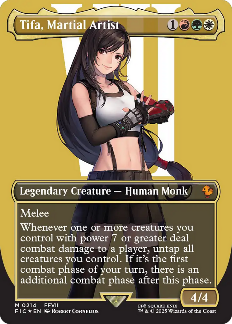 Tifa, Martial Artist (Borderless) (Surge Foil) [FINAL FANTASY Commander] | Exor Games Dartmouth