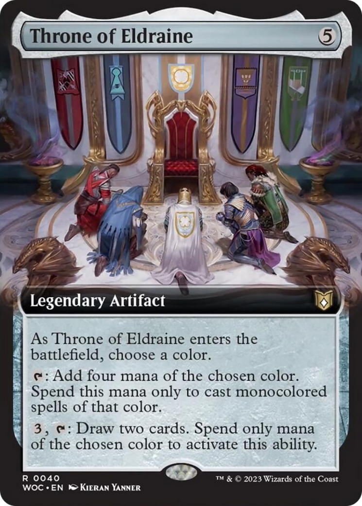 Throne of Eldraine (Extended Art) [Wilds of Eldraine Commander] | Exor Games Dartmouth