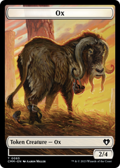 Phyrexian Golem // Ox Double-Sided Token [Commander Masters Tokens] | Exor Games Dartmouth