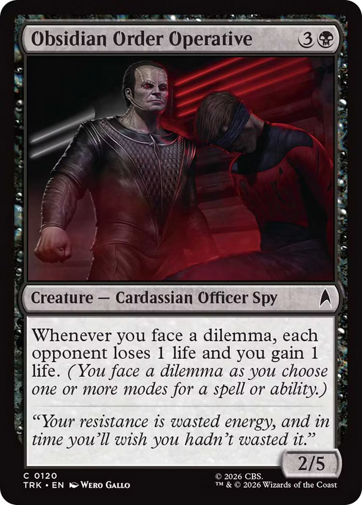 Obsidian Order Operative [Star Trek] | Exor Games Dartmouth