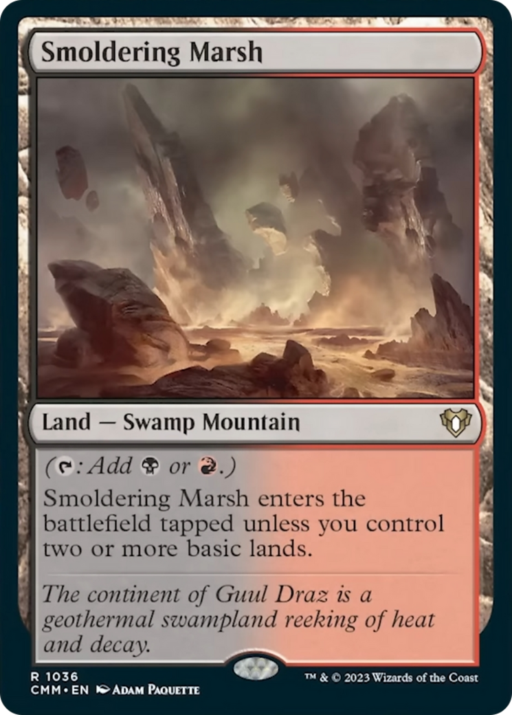 Smoldering Marsh [Commander Masters] | Exor Games Dartmouth