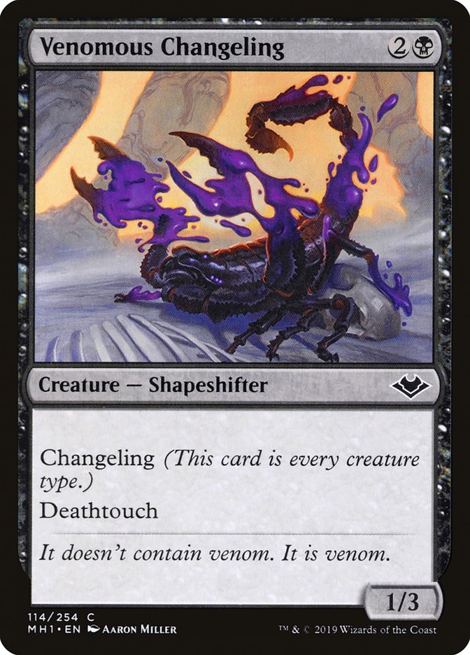 Venomous Changeling [Modern Horizons] | Exor Games Dartmouth