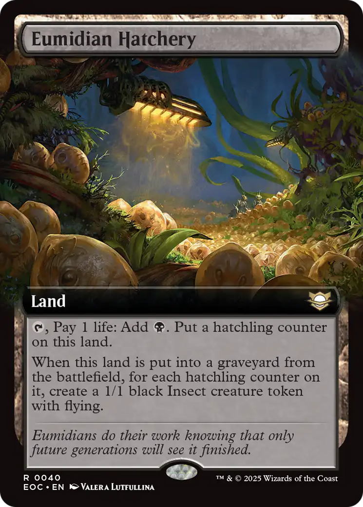 Eumidian Hatchery (Extended Art) [Edge of Eternities Commander] | Exor Games Dartmouth