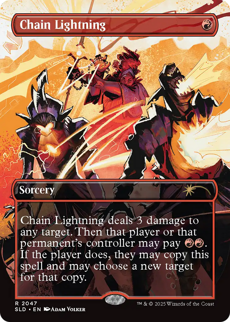 Chain Lightning (2047) (Rainbow Foil) [Secret Lair Drop Series] | Exor Games Dartmouth
