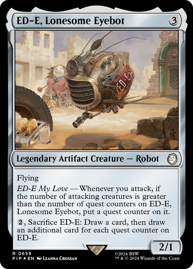 ED-E, Lonesome Eyebot (Surge Foil) [Fallout] | Exor Games Dartmouth