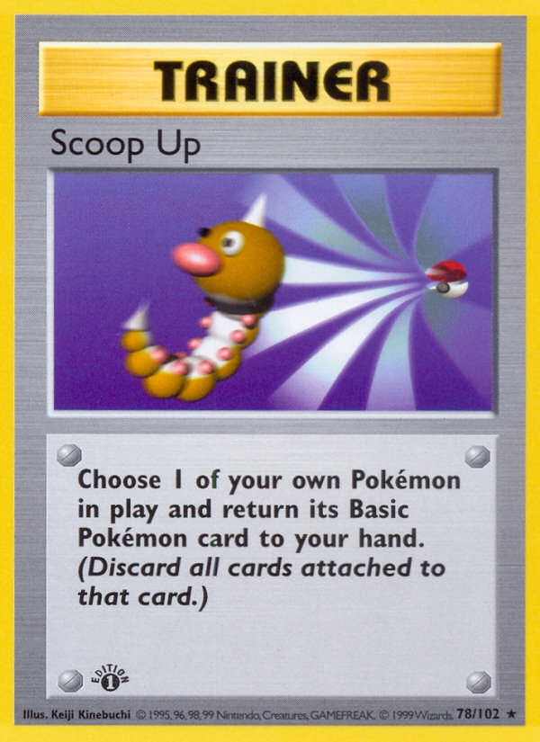 Scoop Up (78/102) (Shadowless) [Base Set 1st Edition] | Exor Games Dartmouth