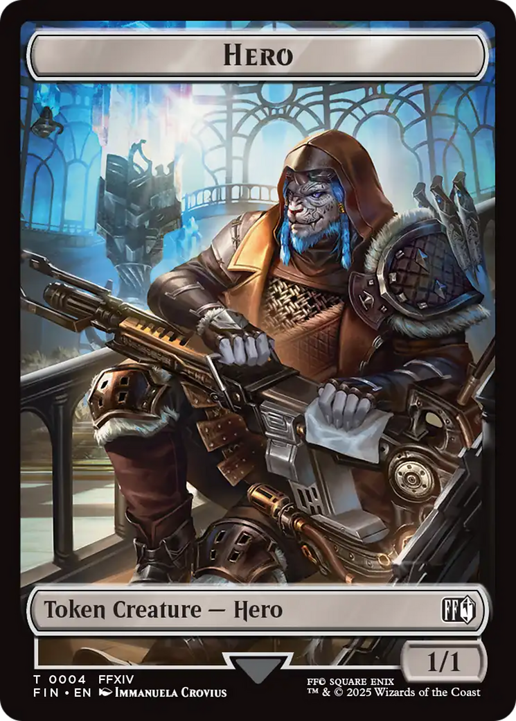 Hero (0004) // Treasure Double-Sided Token [FINAL FANTASY Tokens] | Exor Games Dartmouth