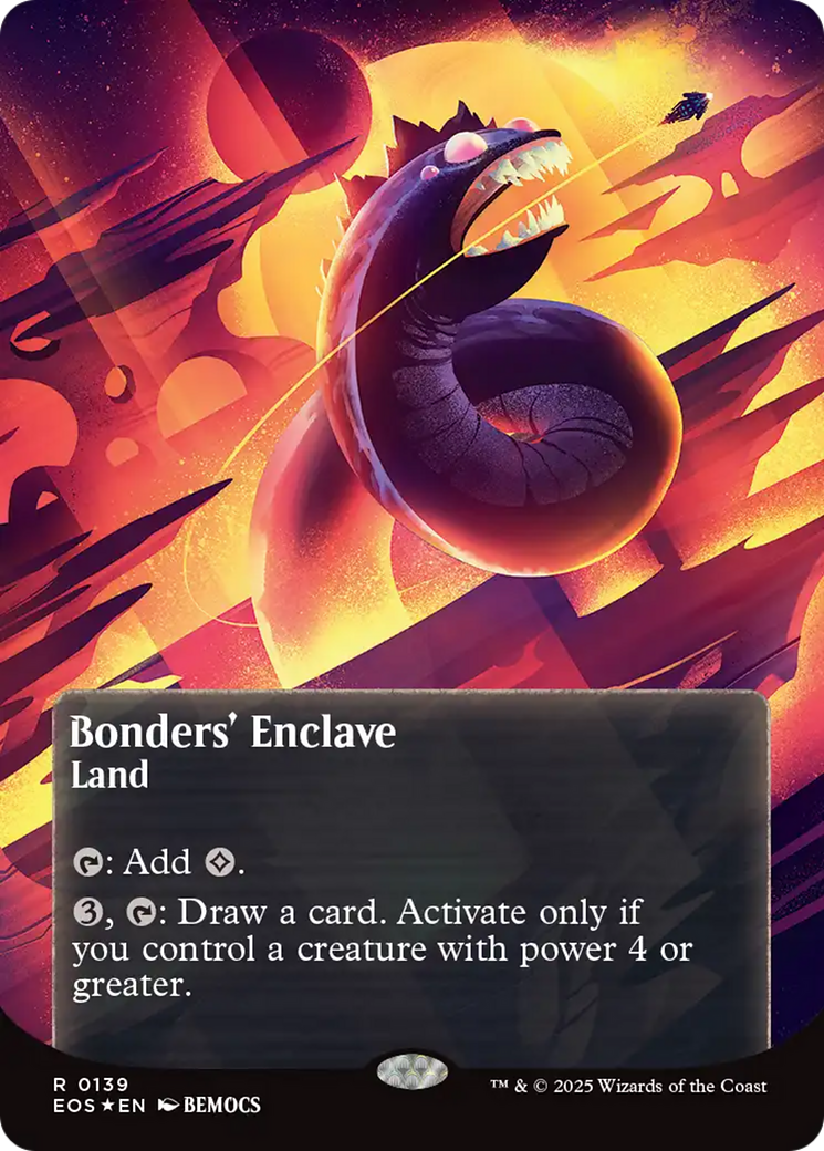 Bonders' Enclave (0136) (Borderless) (Galaxy Foil) [Edge of Eternities: Stellar Sights] | Exor Games Dartmouth