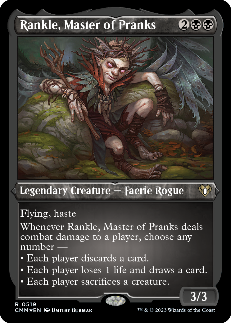 Rankle, Master of Pranks (Foil Etched) [Commander Masters] | Exor Games Dartmouth