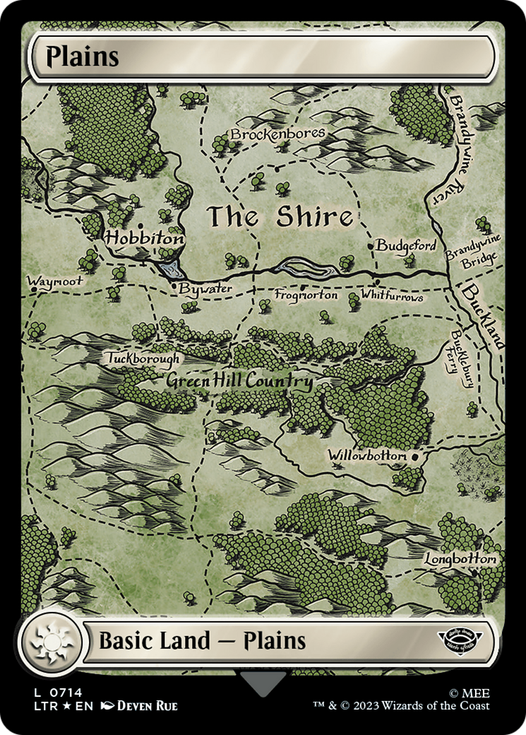 Plains (0714) (Surge Foil) [The Lord of the Rings: Tales of Middle-Earth] | Exor Games Dartmouth