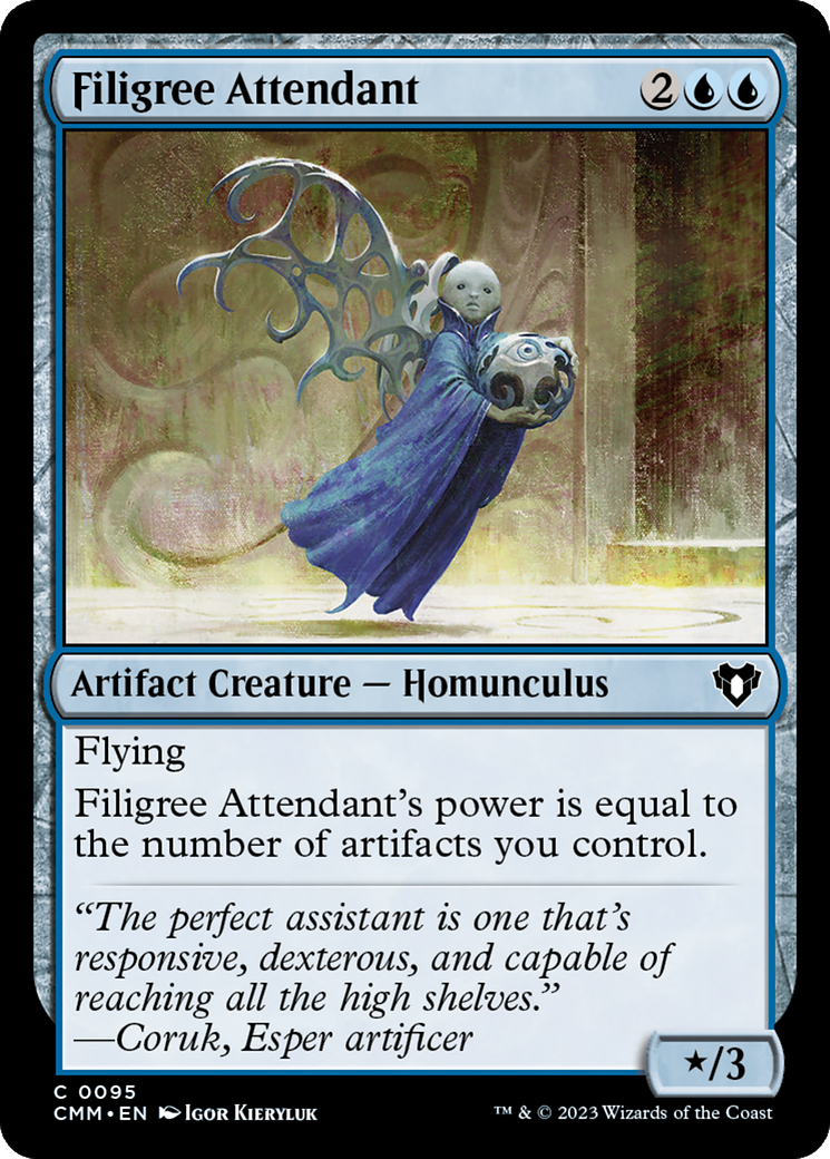 Filigree Attendant [Commander Masters] | Exor Games Dartmouth