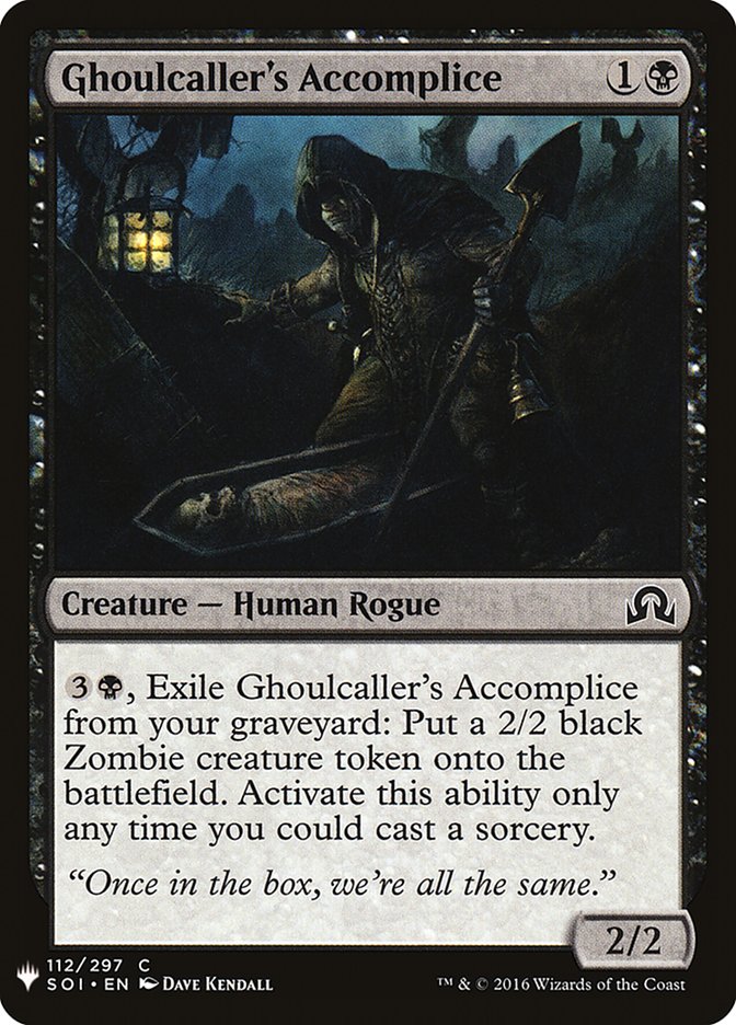 Ghoulcaller's Accomplice [Mystery Booster] | Exor Games Dartmouth