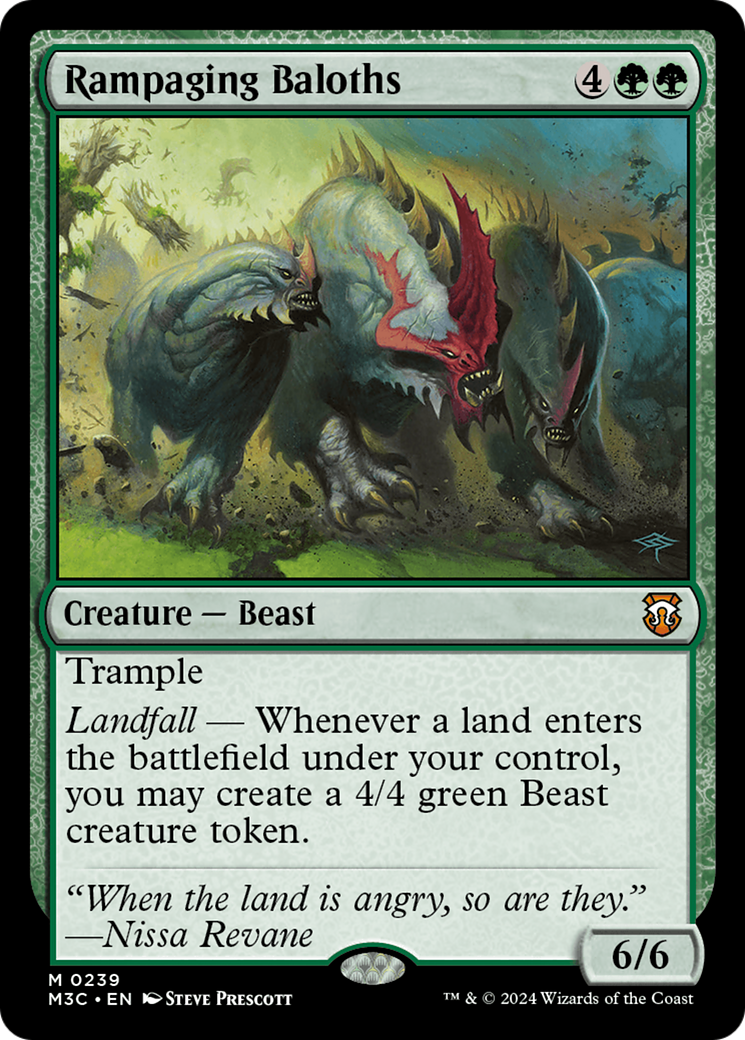 Rampaging Baloths (Ripple Foil) [Modern Horizons 3 Commander] | Exor Games Dartmouth