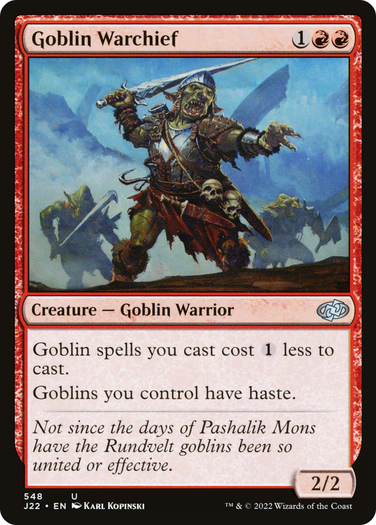Goblin Warchief [Jumpstart 2022] | Exor Games Dartmouth