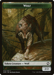 Wolf // Guenhwyvar Double-Sided Token [Dungeons & Dragons: Adventures in the Forgotten Realms Tokens] | Exor Games Dartmouth