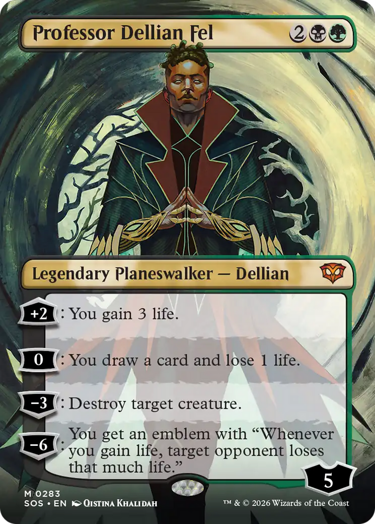 Professor Dellian Fel (Borderless) [Secrets of Strixhaven] | Exor Games Dartmouth