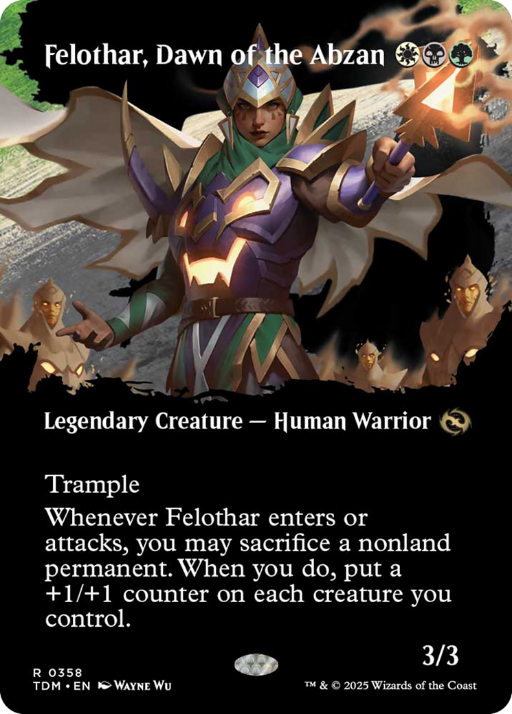 Felothar, Dawn of the Abzan (Borderless) [Tarkir: Dragonstorm] | Exor Games Dartmouth