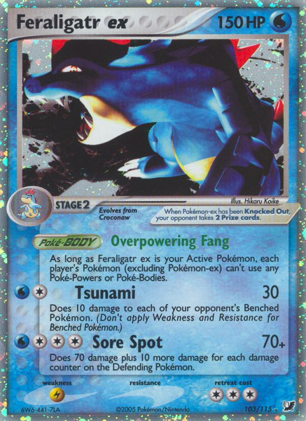 Feraligatr ex (103/115) [EX: Unseen Forces] | Exor Games Dartmouth