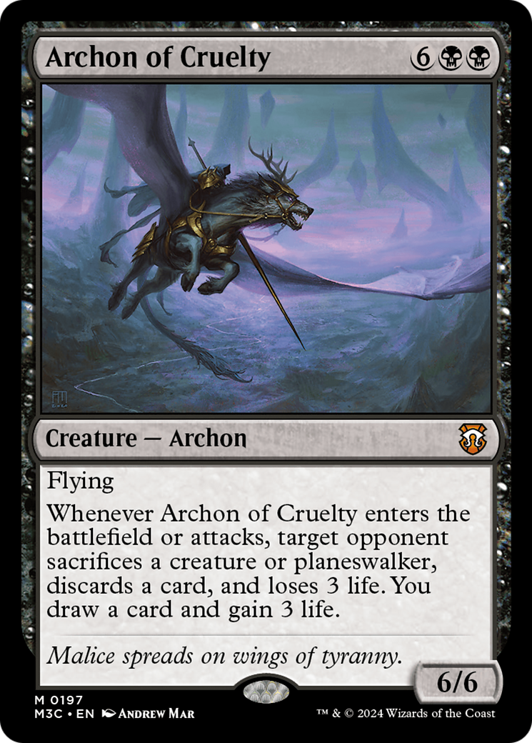 Archon of Cruelty [Modern Horizons 3 Commander] | Exor Games Dartmouth