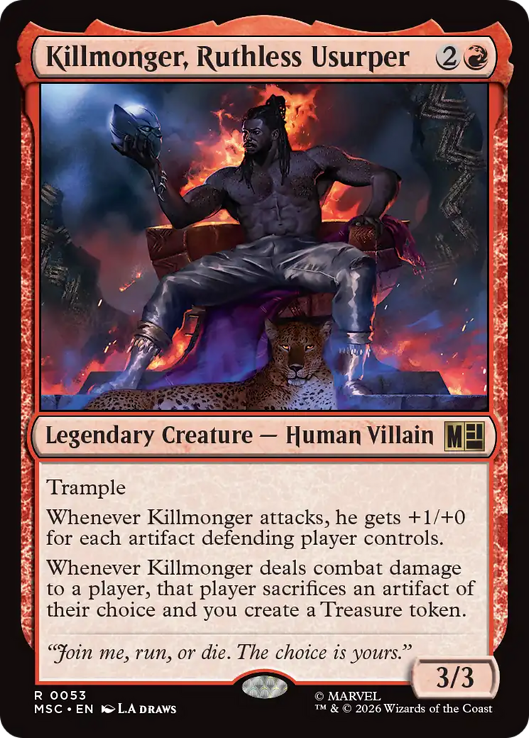 Killmonger, Ruthless Usurper (Surge Foil) [Marvel Super Heroes Commander] | Exor Games Dartmouth