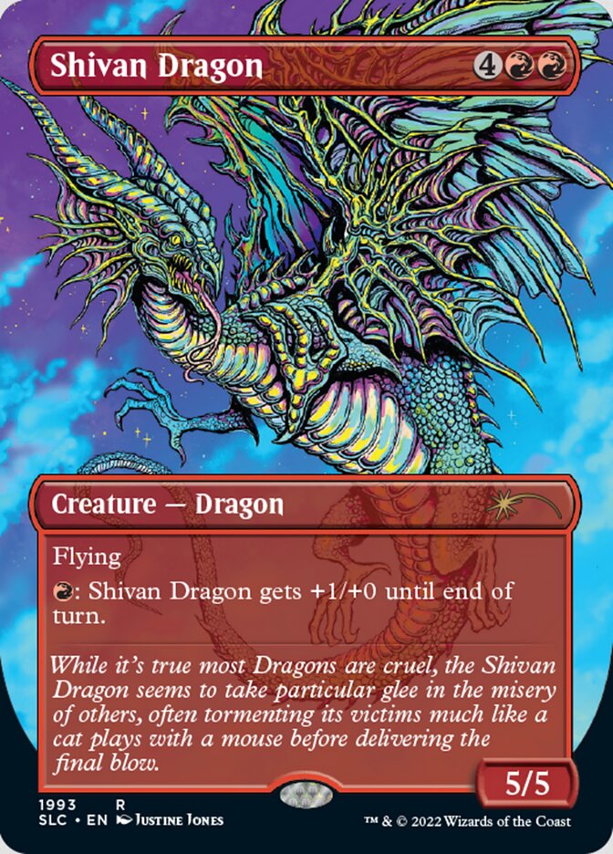 Shivan Dragon (Borderless) [Secret Lair Countdown Kit] | Exor Games Dartmouth