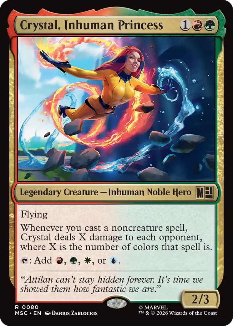 Crystal, Inhuman Princess (Surge Foil) [Marvel Super Heroes Commander] | Exor Games Dartmouth