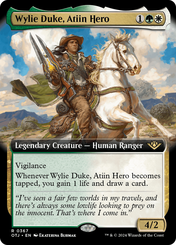 Wylie Duke, Atiin Hero (Extended Art) [Outlaws of Thunder Junction] | Exor Games Dartmouth