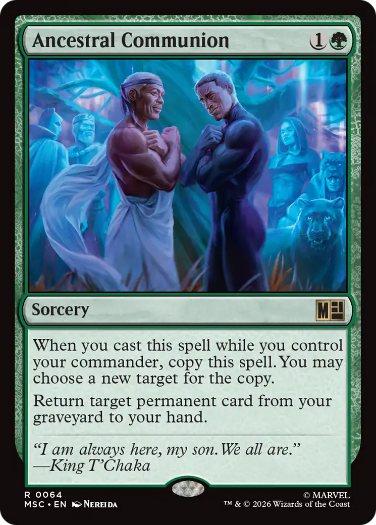 Ancestral Communion (Surge Foil) [Marvel Super Heroes Commander] | Exor Games Dartmouth