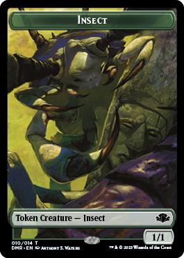 Insect // Sheep Double-Sided Token [Dominaria Remastered Tokens] | Exor Games Dartmouth