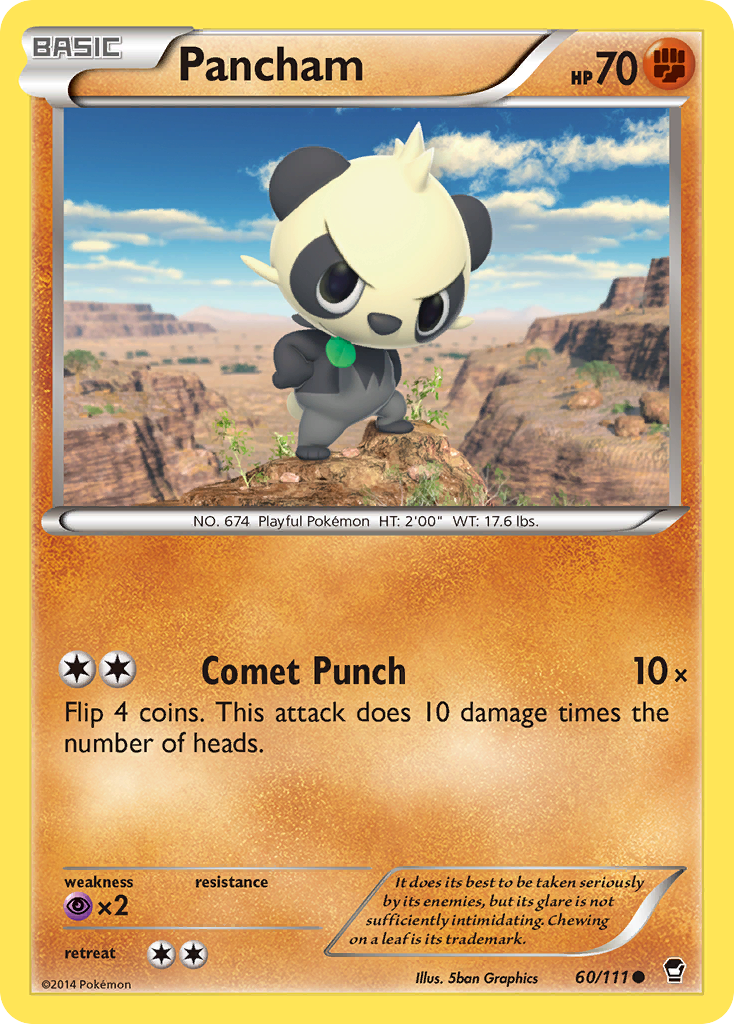 Pancham (60/111) [XY: Furious Fists] | Exor Games Dartmouth